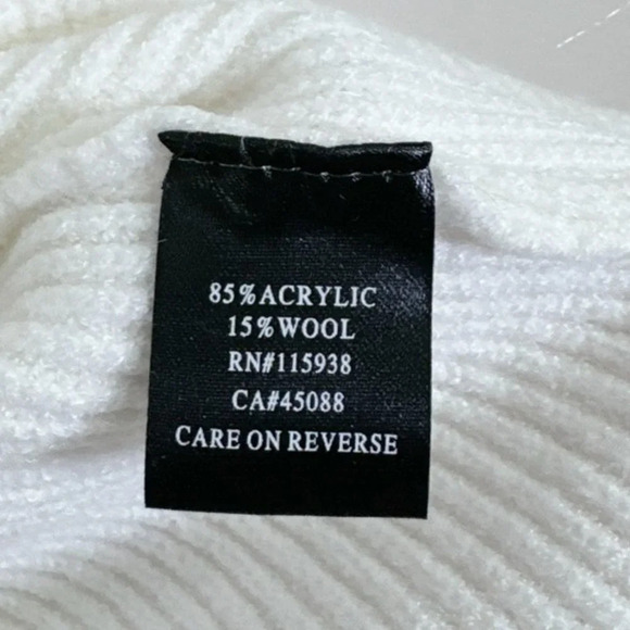 Princess Polly Laneway Pullover Sweater White Bell Sleeves - Picture 11 of 14